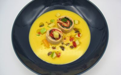 Ajoblanco de cantalupe