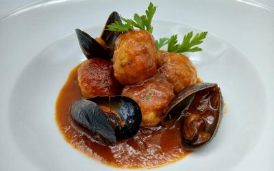 Albóndigas de pescado y marisco