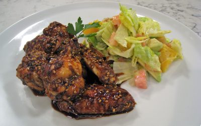 Alitas de Pollo asadas a la Naranja