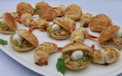 Aperitivos navideños con hojaldre