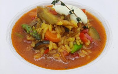 Arroz caldoso de verduras