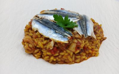 Arroz con boquerones