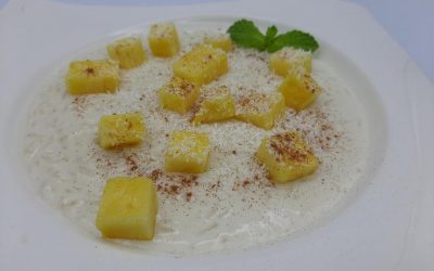 Arroz con leche de coco