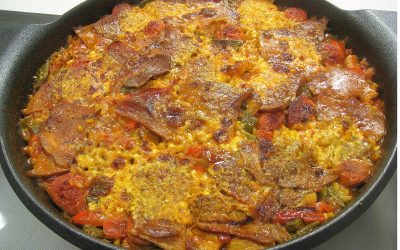 Arroz cortijero con chorizo