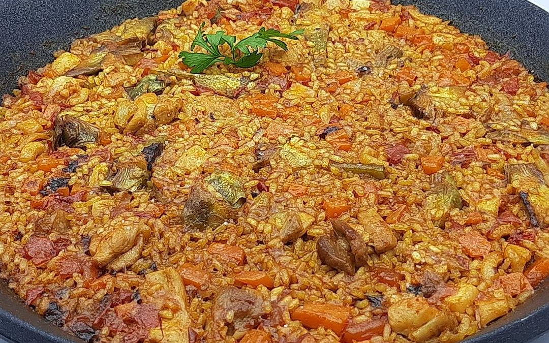 Arroz de calamares y pollo