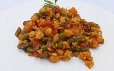 Arroz empedrado de verduras