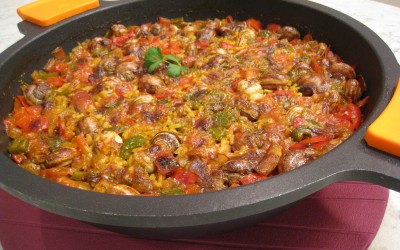 Arroz Ibérico con caracoles