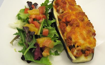 Berenjenas a la boloñesa