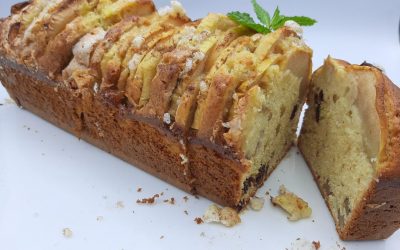 Bizcocho de nueces y manzana