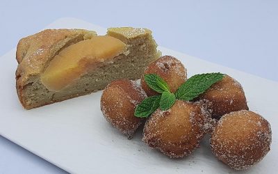 Bizcocho y buñuelos de membrillo