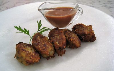 Bocaditos de berenjenas con jamón