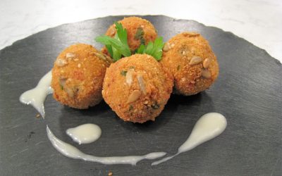 Bolitas de verduras y queso