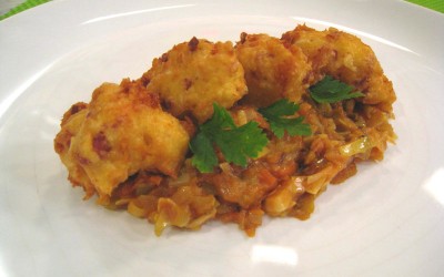 Buñuelos de chorizo y queso