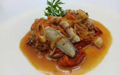 Caballas en escabeche