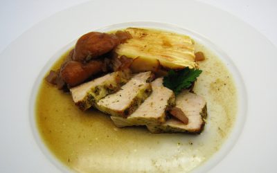 Cabeza de lomo asada