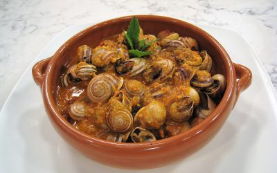 Cabrillas en salsa picante de almendras