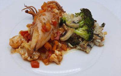 Calamares en escabeche rojo