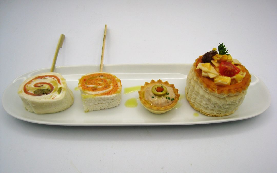 Canapés fríos de Navidad