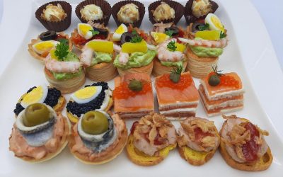 Canapés navideños