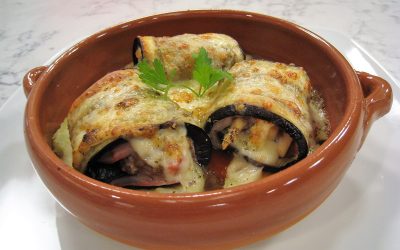 Canelones de Berenjenas gratinados