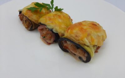 Canelones de berenjena