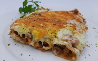 Canelones a la boloñesa