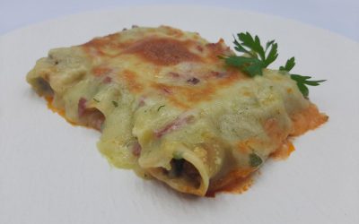Canelones de carne y verdura