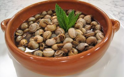 Caracoles con su caldito