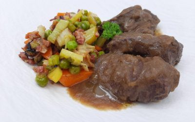 Carrilleras en salsa de boniatos