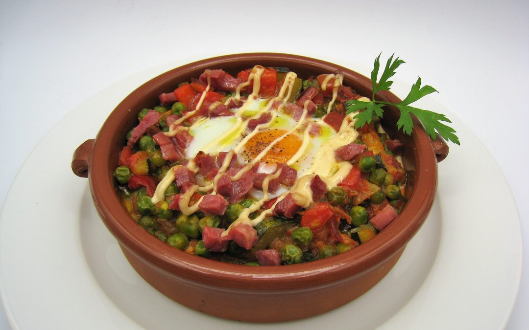 Cazuela de Pisto con huevos