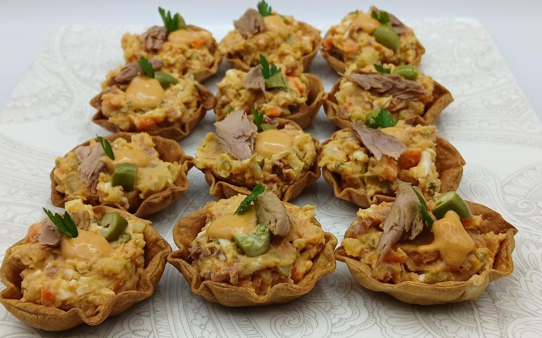 Cestas de ensaladilla