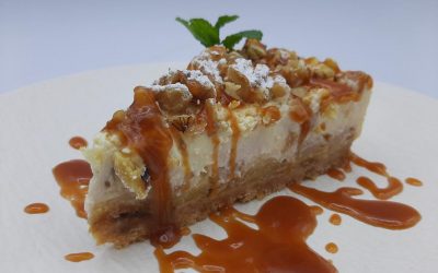 Cheescake de manzana caramelizada