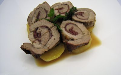 Cordero asado de nochebuena