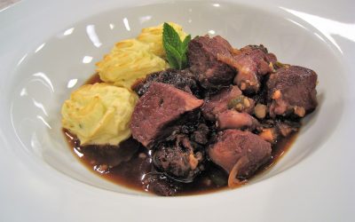 Cordero guisado a la Miel