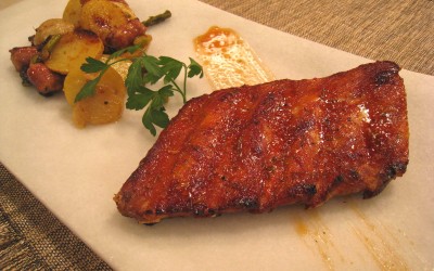 Costillas de cerdo a la miel