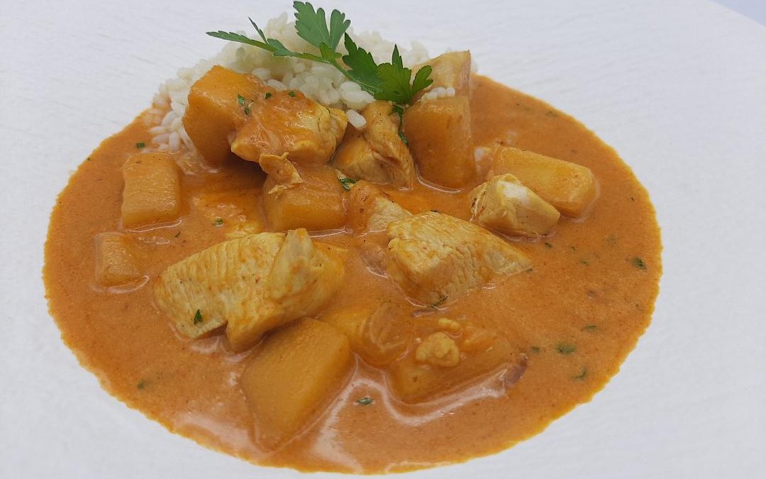 Curry de pollo