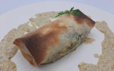 Delicias crujientes de salmón