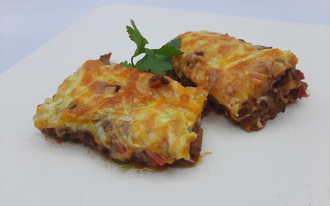 Enchilada de ternera y queso