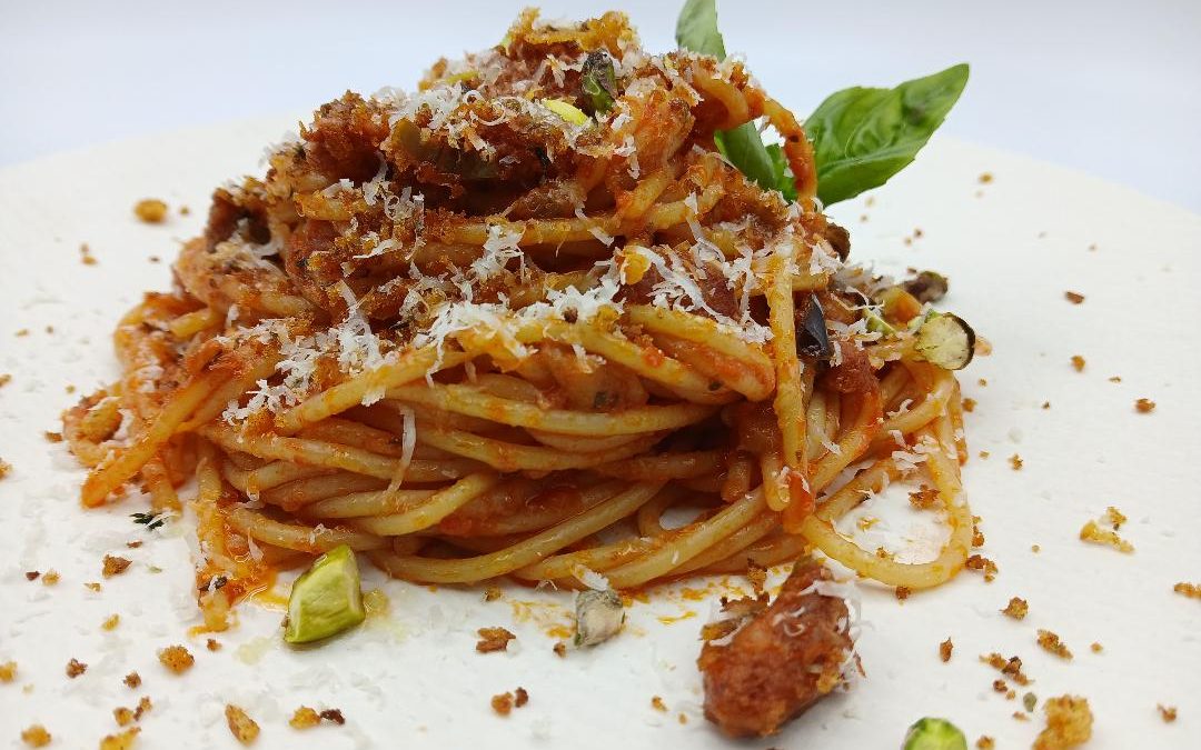 Espaguetis con chorizo