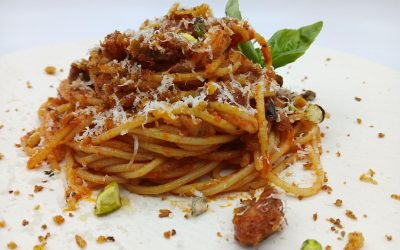 Espaguetis con chorizo