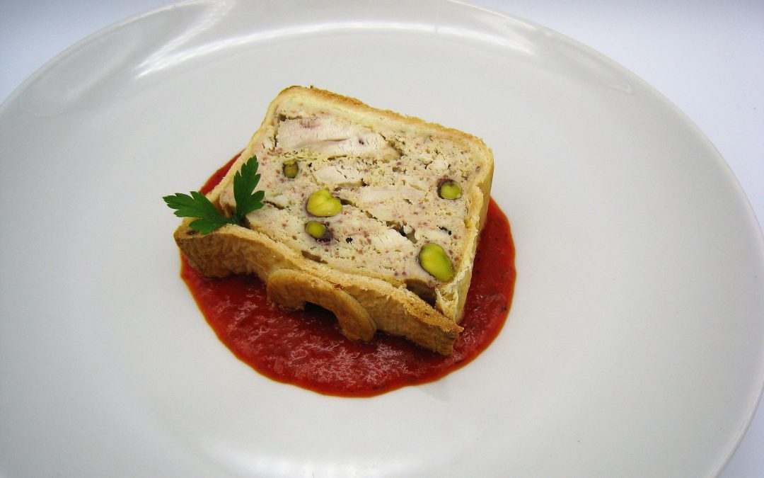 Fiambre de pollo en costra