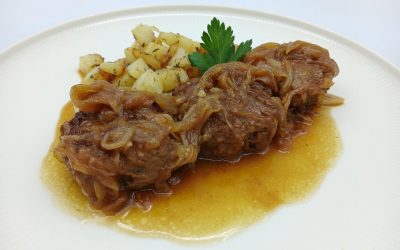 Filetes rusos encebollados