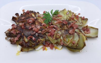 Flores de alcachofas