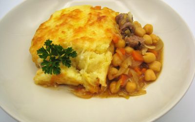 Garbanzos encebollados