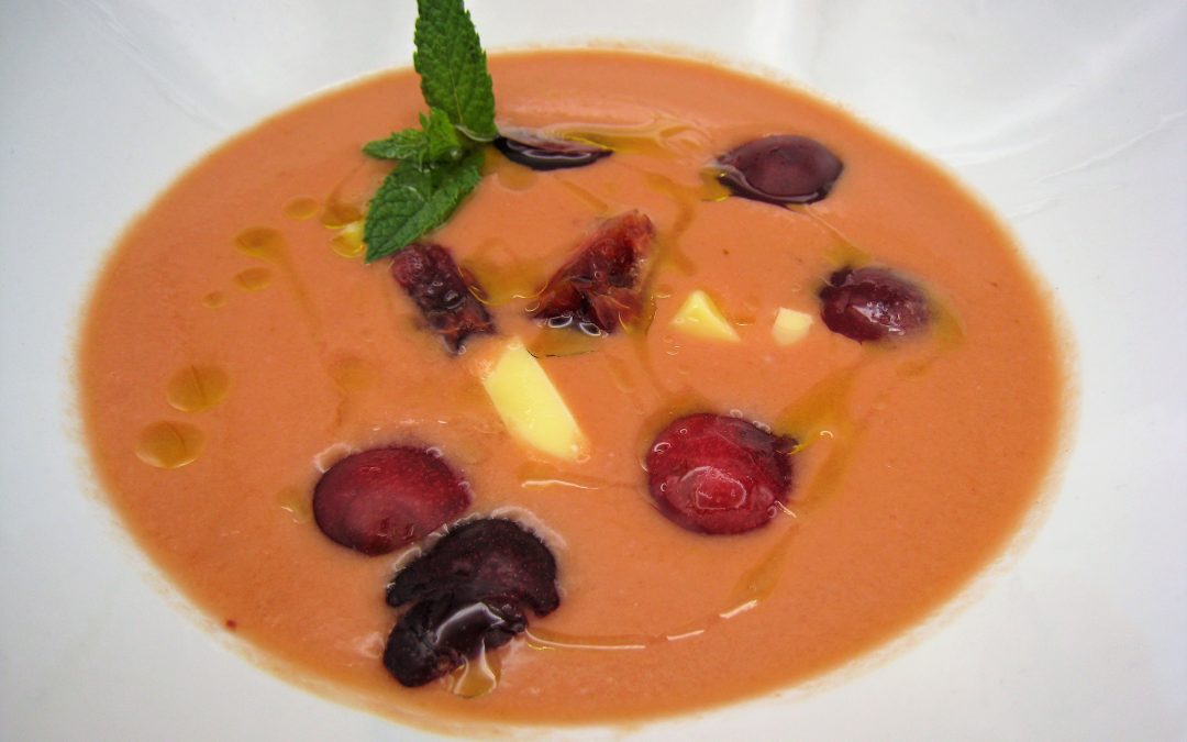 Gazpacho de cerezas