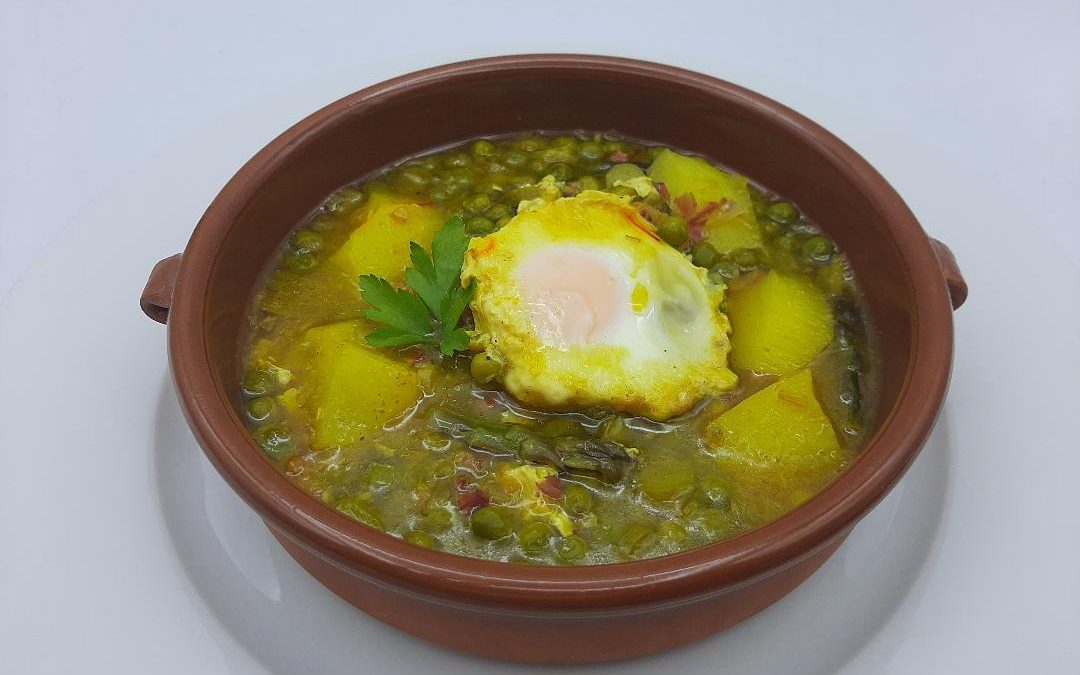 Guisantes con espárragos