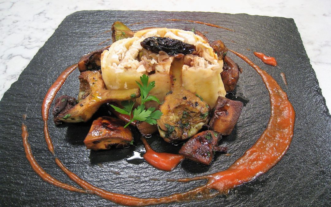 Hojaldre de Pollo con Gurumelos