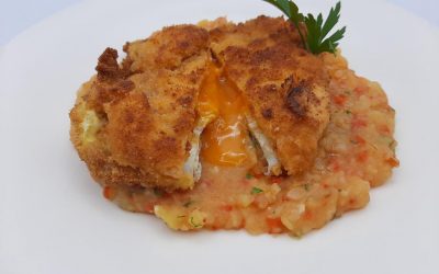 Huevos encapotados con chorizo