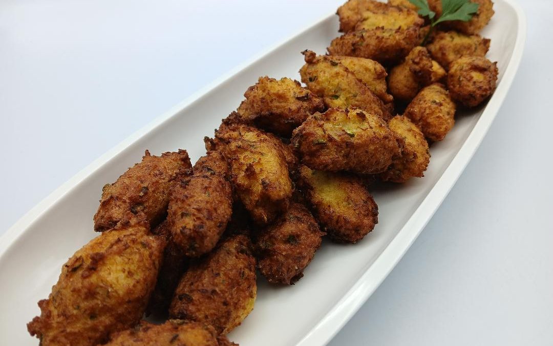 Huevos tontos con bacalao