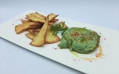 Hummus con espirulina